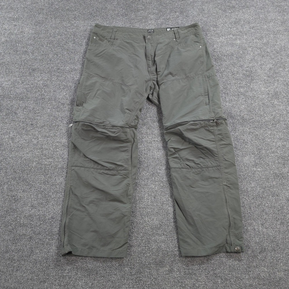 Kuhl Pants Mens 40x30 Green Liberator Convertible Stealth Hiking Trail Outdoors